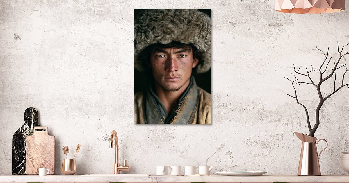 De Zoon van de Steppe als wanddecoratie in een stijlvol interieur